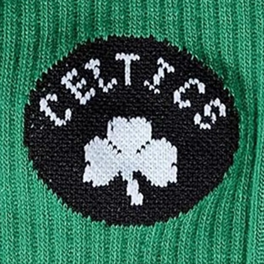 NWT Boy''s Boston Celtics Ultra Game 3 Pairs Crew Socks - Green, Black, Gray
